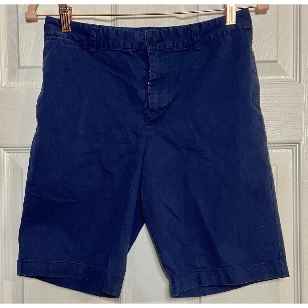 Polo Ralph Lauren Straight Fit Cotton Shorts with Belt Boys Size 18 Navy